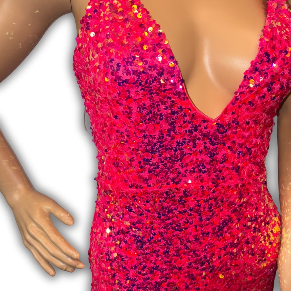 Dazzling Pink Sequin Dress